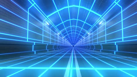 Loop-tunnel-80s-retro-tron-future-wireframe-arcade-road-tube-subway-neon-glow-4k